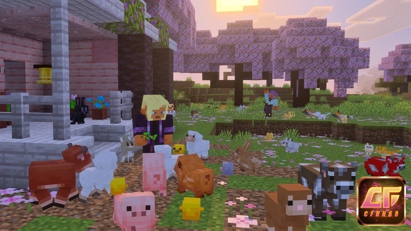 Minecraft game online thế giới mở rộng lớn sáng tạo
